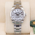 Rolex Datejust 31 White Mother of Pearl Diamond Dial 278274 Year: 2024