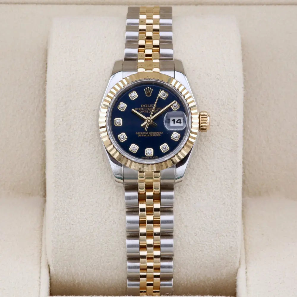 Rolex Datejust 26 Blue Diamond Dial 179173 Year: 2019