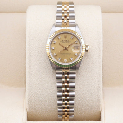 Rolex Datejust 26 Champagne Diamond Dial 69173 Year: 1987
