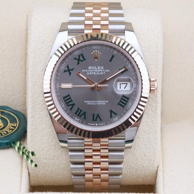 Rolex Datejust 41 Steel & Rose Gold Wimbledon Dial 126331 Year: 2024