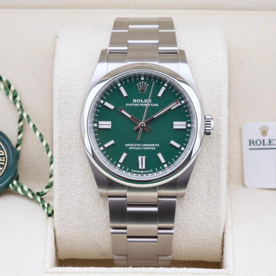 Rolex Oyster Perpetual 36 Green Dial 126000 Year: 2021