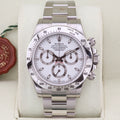 Rolex Daytona  116520 White Aph 40mm Unworn + Stickers 2013 Box and Papers