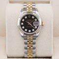 Rolex Datejust 26 Black Diamond Dial 179173 Year: 2009