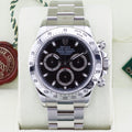 Rolex Daytona  116520 Black 40mm Unworn 2006 Box and Papers (with Tags)