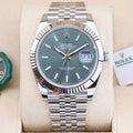 Rolex Datejust 41  126334 Green 41mm Unworn 2024 Box and Papers (with Tags)