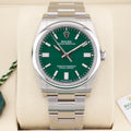 Rolex Oyster Perpetual 36  126000 Green 36mm Unworn 2025 Complete Set (with Tags)
