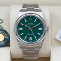 Rolex Oyster Perpetual Green Dial 124300 Year: 2025