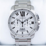 Cartier Calibre De Cartier  WSCA0014 White 42mm Excellent 2018 Box and Papers