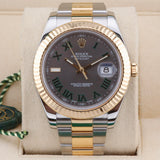 Rolex Datejust 2  116333 Wimbledon 41mm Excellent 2015 Complete Set