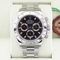 Rolex Daytona  116520 Black 40mm Unworn 2012 Box and Papers
