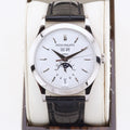 Patek Philippe Complications Annual Calendar Moonphase, White Gold  5396G-011 White 38.5mm Excellent 2014 Box and Papers