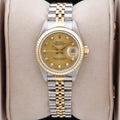 Rolex Lady Datejust 26  69173 Champagne Diamond 26mm Excellent 1991