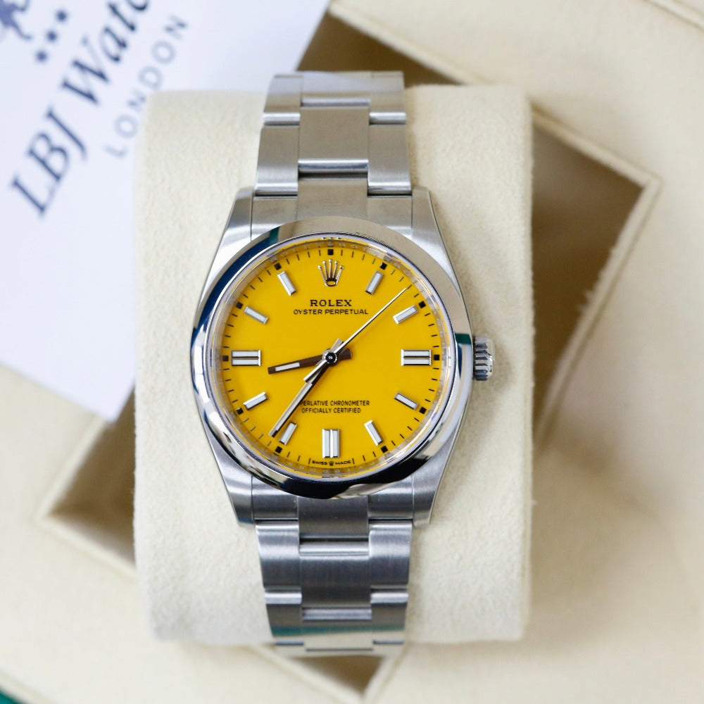 Rolex Oyster Perpetual 36 Yellow Dial 126000