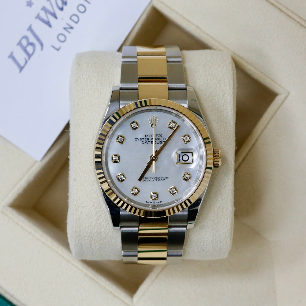 Rolex Datejust 36 Mother-Of-Pearl Dial 126233 Year: 2021