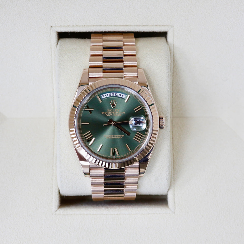 Rolex Day-Date 40 Olive Dial 228235